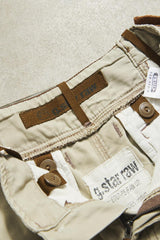 G-Star RAW Originals Loose Fit Multi-Pocket Cargo Pants - Khaki Beige 多口袋立體剪裁工裝褲 傘兵褲