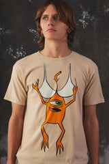 Toy Machine "Cyril the Crab" Bra Graphic Sand Tee 獨眼螃蟹怪內衣印花短T