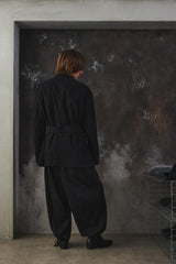 S'YTE Yohji Yamamoto Cotton/Linen Dungaree Belted Jacket 山本耀司支線 棉麻混紡綁帶粗斜紋布夾克