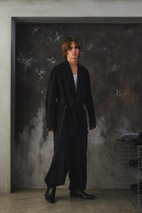 S'YTE Yohji Yamamoto Cotton/Linen Dungaree Belted Jacket 山本耀司支線 棉麻混紡綁帶粗斜紋布夾克