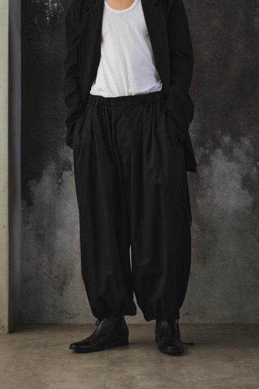Ground Y Cotton Broad Drawstring Wide Pants Balloon Pants 山本耀司支線 經典款 純棉抽繩寬褲 氣球褲