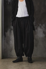 Ground Y Cotton Broad Drawstring Wide Pants Balloon Pants 山本耀司支線 經典款 純棉抽繩寬褲 氣球褲