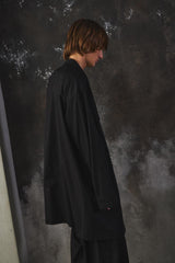 Ground Y Cotton 3-Button Long Coat Work Jacket 山本耀司支線 棉質翻領三鈕扣長款大衣 工作外套 全新含吊牌