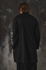 Ground Y Cotton 3-Button Long Coat Work Jacket 山本耀司支線 棉質翻領三鈕扣長款大衣 工作外套 全新含吊牌