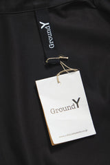 Ground Y Cotton 3-Button Long Coat Work Jacket 山本耀司支線 棉質翻領三鈕扣長款大衣 工作外套 全新含吊牌