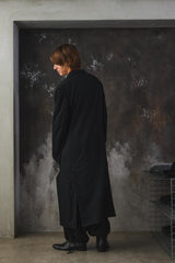 Yohji Yamamoto POUR HOMME Wool Gabardine Diagonal Button Long Jacket 山本耀司 斜向鈕扣長款大衣 全新含吊牌