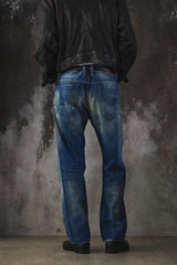 DIESEL Made in Italy Distressed Regular Straight Jeans 復古水洗磨損直筒牛仔褲