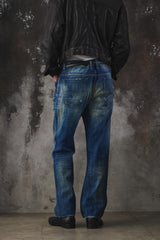 DIESEL Made in Italy Distressed Regular Straight Jeans 復古水洗磨損直筒牛仔褲