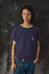 Vintage Levi’s Strauss Sportswear Purple Constellation Moon Embroidery Sweatshirt 復古星座月亮紫色手縫刺繡短袖衛衣