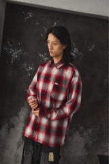 CalTop Classic Plaid Flannel Shirt - Red/Black/White Made in USA經典美製紅黑白格紋長袖襯衫