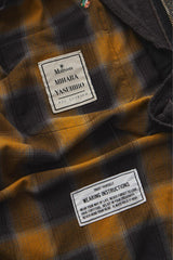 Maison MIHARA YASUHIRO Double Layered Check Shirt "Yellow" 日本設計師品牌 雙層疊搭連帽格紋襯衫黃色