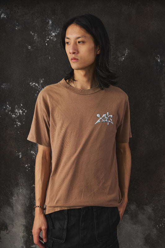 Vtg 90s Xing Gear "Stickman" Graphic T-Shirt Made in USA 90年代噴漆衝浪藝術風格美國街頭品牌 經典火柴人塗鴉印花短袖T
