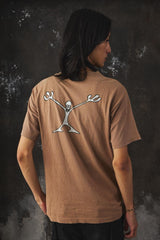 Vtg 90s Xing Gear "Stickman" Graphic T-Shirt Made in USA 90年代噴漆衝浪藝術風格美國街頭品牌 經典火柴人塗鴉印花短袖T