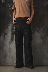 troubled waters CROSS FRINGE PANTS