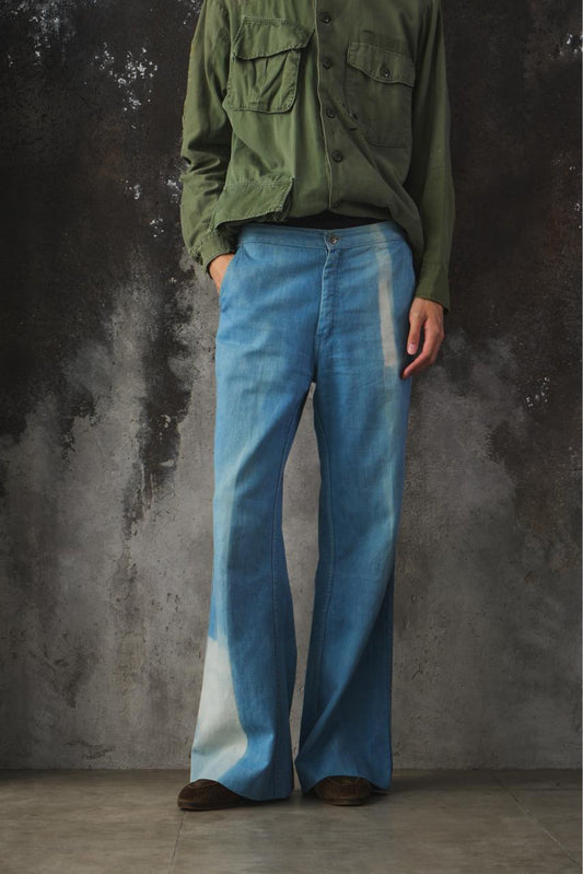 1970s Bell Bottoms Faded Jeans 70年代色落喇叭褲