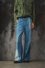 1970s Bell Bottoms Faded Jeans 70年代色落喇叭褲