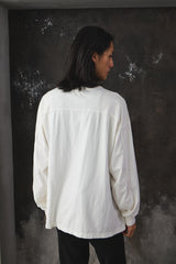 YOKE Cotton Long Sleeve T-Shirt Off White 日本設計師品牌 棉質米白色長袖 T 恤