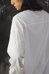 YOKE Cotton Long Sleeve T-Shirt Off White 日本設計師品牌 棉質米白色長袖 T 恤
