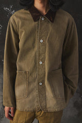 Saby WORKERS JACKET 13.5 oz Rope Dyeing Color Denim OW - BROWN 日本設計師品牌 染製丹寧工作外套