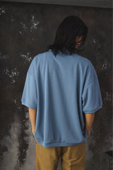UNTRACE 25SS 268 POLO SHIRT SSL AIR FORCE BLUE 日本設計師品牌 寬幅厚磅POLO衫