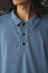 UNTRACE 25SS 268 POLO SHIRT SSL AIR FORCE BLUE 日本設計師品牌 寬幅厚磅POLO衫
