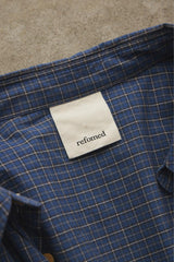 refomed WRIST PATCH WIDE SHIRT "CHECK" 日本設計師品牌 寬幅雙口袋格紋長袖襯衫
