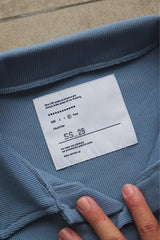 UNTRACE 25SS 268 POLO SHIRT SSL AIR FORCE BLUE 日本設計師品牌 寬幅厚磅POLO衫