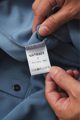 UNTRACE 25SS 268 POLO SHIRT SSL AIR FORCE BLUE 日本設計師品牌 寬幅厚磅POLO衫
