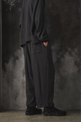 refomed AZEAMI THERMAL PANTS 日本設計師品牌 華格夫鬆緊休閒長褲 炭灰色
