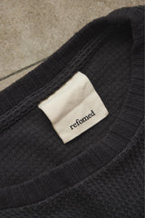 refomed AZEAMI THERMAL TEE 日本設計師品牌 華格夫圓領寬幅長袖上衣 炭灰色