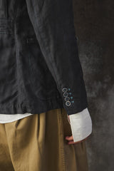 Polo by Ralph Lauren Garment Dyed Double-Breasted Jacket Over-dyed Black 後染工藝雙排釦休閒夾克