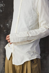 KENZO HOMME Vintage White Slim Fit Shirt 復古白色合身剪裁長袖襯衫 可使用袖釦