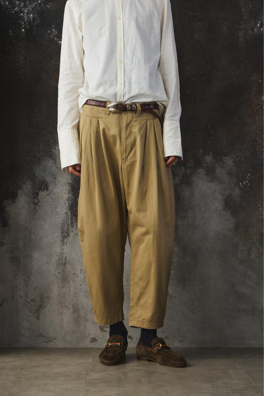 Porter Classic Pleated Tapered Pants經典款打褶錐形休閒長褲