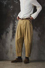 Porter Classic Pleated Tapered Pants經典款打褶錐形休閒長褲