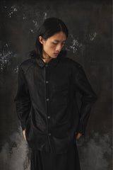 Professor E. Forgotten Materials Leather Shirt