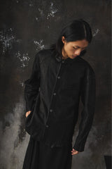 Professor E. Forgotten Materials Leather Shirt