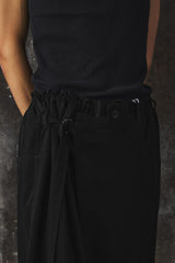 YOHJI YAMAMOTO POUR HOMME TUXEDO WRAP PANTS
