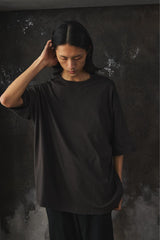 NAME. Wide-Fit Plain Crew-Neck T-Shirt