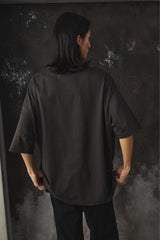NAME. Wide-Fit Plain Crew-Neck T-Shirt