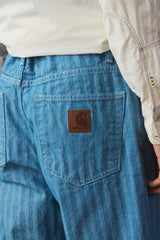 Carhartt WIP Menard Pant - Blue Rinsed 寬版單褶丹寧工裝褲 (原色/深藍刷洗)