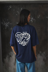 Kenzo Kenzo Heart Oversized Embroidered T-Shirt