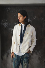 MFSC Mister Freedom x Sugar Cane Le Paletot Diable Jacket 白色三口袋工作外套 雙面穿