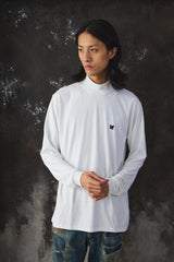 NEEDLES White Mock Neck Long Sleeve T-Shirt