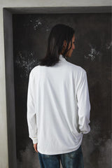 NEEDLES White Mock Neck Long Sleeve T-Shirt
