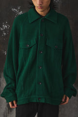 MY BEAUTIFUL LANDLET WATER KNIT JACKET 日本設計師品牌 特殊針織拉格蘭袖超大廓形夾克