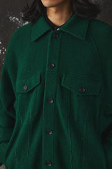 MY BEAUTIFUL LANDLET WATER KNIT JACKET 日本設計師品牌 特殊針織拉格蘭袖超大廓形夾克