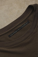 My Beautiful Landlet MERCERIZATION JERSEY TUCK NECK BIG T-SHIRT 日本設計師品牌 綠色棉質落肩寬鬆短T