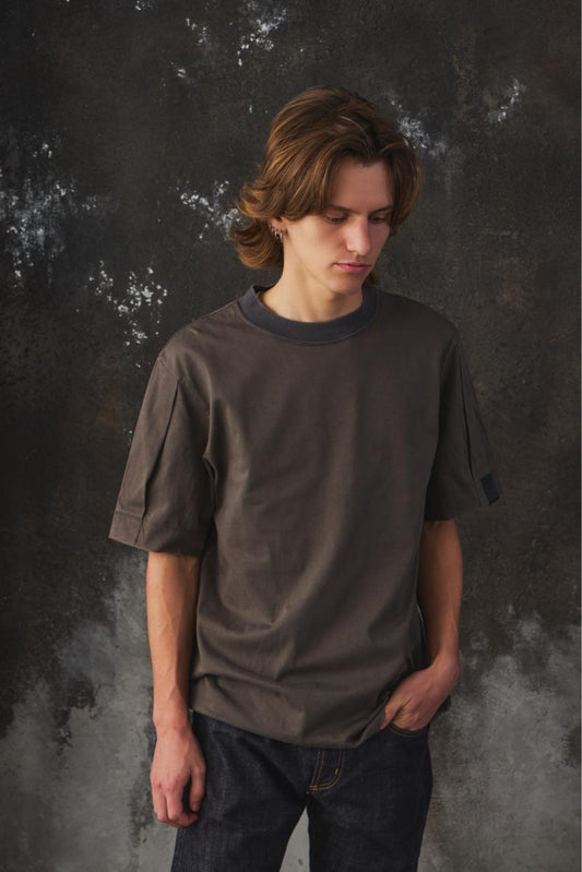 N.HOOLYWOOD Compile Big T-Shirt 日本設計師品牌 綠色棉質大廓型圓領短袖上衣