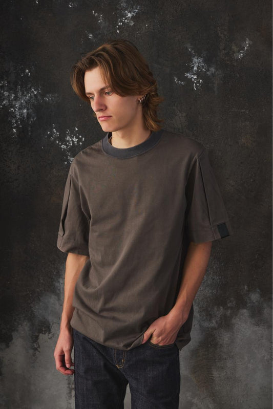 N.HOOLYWOOD Compile Big T-Shirt 日本設計師品牌 綠色棉質大廓型圓領短袖上衣