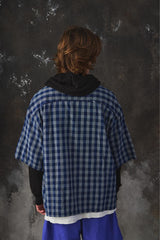 Porter Classic PALAKA SHORT SLEEVE SHIRT - INDIGO